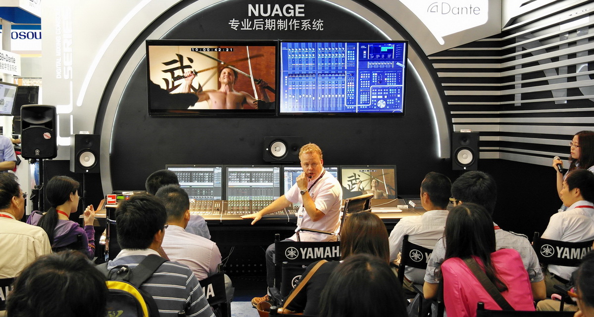 永乐国际F66专业音响新产品亮相PALM EXPO 2013展会 